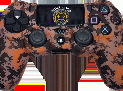 کاور دسته PS4 طرح ارتشی نارنجی